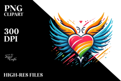 Winged Heart PNG Product Image 2