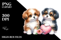Puppies Heart , Clipart |T-shirt, Mug, Tumbler Product Image 7