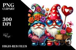 Valentines Gnome, I Love You PNG Product Image 2