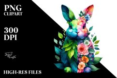Abstract Vibrant Bunny PNG Product Image 3