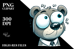 Whimsical Cartoon Bear, Transparent PNG Product Image 2