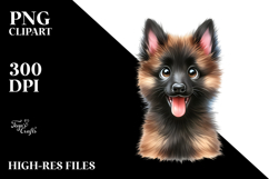 Cute Malinois with Big Eyes PNG Product Image 2