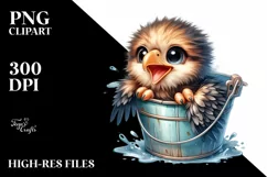 Colorful Bald Eagle Baby Bucket | Sublimation | Clipart Product Image 3
