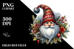 Detailed Christmas Gnome PNG Product Image 1