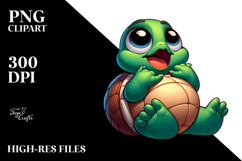 Cute Cartoon Turtle, Transparent PNG Product Image 2