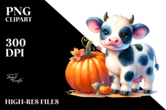 Baby Cow Pumpkin Clipart Product Image 2