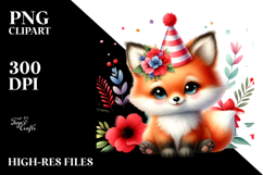 Cute Baby Fox Party Hat Product Image 2