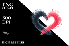 Heart with Wings and Fire, Artistic PNG Product Image 2