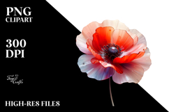 Poppy Made of Material PNG Product Image 2