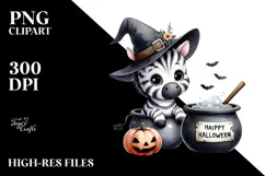 Cute Baby Zebra Halloween, High-Res PNG Product Image 2