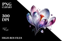 Glossy Crocus | Material | Metallic Insertions | Clipart Product Image 3