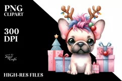 Crazy French Bulldog PNG Product Image 1