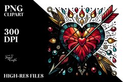 Tattoo Style Stained Heart Product Image 2