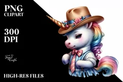 colorful Baby Unicorn in West Coast Swing Dancer Attire Product Image 3