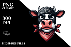Goofy Holstein Cow PNG Product Image 2