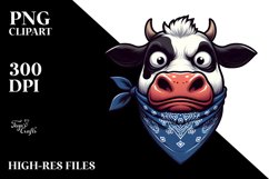 Exaggerated Holstein Cow Vector Art Product Image 2