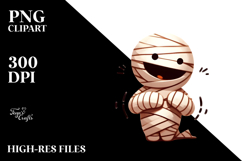 Funny Digital Painting with a Mummy, Transparent PNG Product Image 2