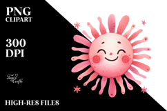 Whimsical Smiling Sun PNG Product Image 2