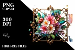 Watercolor Luxury Flower Splash Clipart Product Image 3