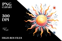Whimsical Smiling Sun PNG Product Image 2