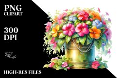 Vibrant Impatiens Sublimation Clipart Product Image 1