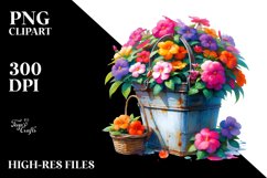 Vibrant Colorful Watercolor Can Clipart Product Image 3