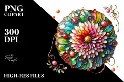 Watercolor Luxury Flower Splash Clipart Product Image 1