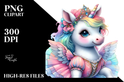 colorful Baby Unicorn in Minuet Dancer Attire Product Image 2