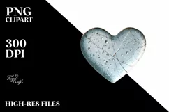 Simple Distressed Heart Made of PNG Product Image 2