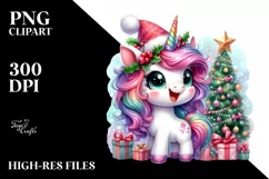 Unicorn with Punk Haircut PNG Product Image 2