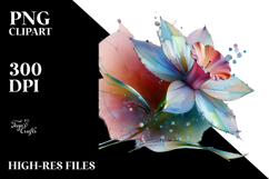Abstract Glossy -like Daffodil PNG Product Image 2