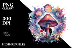 Magical Celestial Mushroom Illustration Product Image 2