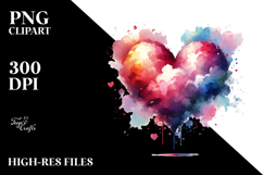 Paintbrush Style Heart PNG Product Image 2