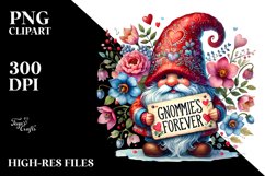 Digital Painting of Valentines Gnome with Detailed Hat Product Image 2