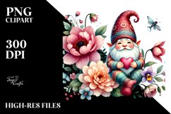 Gnome on Flower PNG Product Image 2