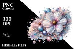 Vibrant Cosmos in Pastel, Translucent PNG Product Image 2