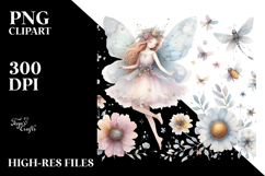 Washed Whimsical Fairy PNG Product Image 2