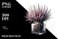 Artistic Jar with Large Heather Product Image 1
