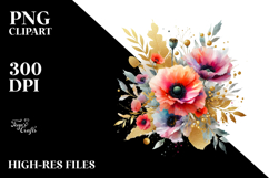 Vibrant Abstract Bouquet with Poppy Splash Product Image 2