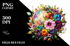 Watercolor Luxury Flower Splash Clipart Product Image 3