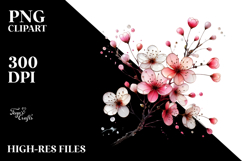 Cherry Blossom with Material, Transparent PNG Product Image 2