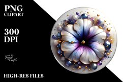 Glossy Petunia, Watercolor PNG Product Image 2