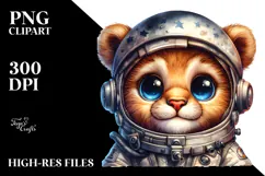 Baby Lion with Punk Look PNG Product Image 2