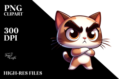 Goofy Kitten with Sunglasses PNG Product Image 2
