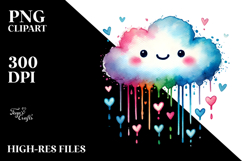 Colorful Smiling Cloud PNG Product Image 2