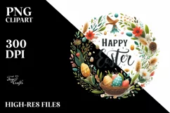 Easter Clipart |T-shirt, Mug, Tumbler Product Image 1