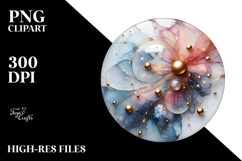 Abstract Cosmos, Watercolor PNG Product Image 2