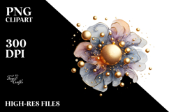 Abstract Cosmos, Watercolor PNG Product Image 2