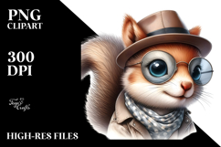 Baby Squirrel with Cool Haircut PNG Product Image 2