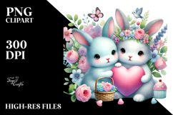 Baby Bunny Heart PNG Product Image 2